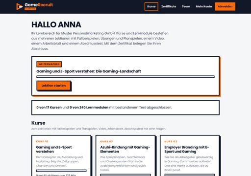 Learning: Kursübersicht
